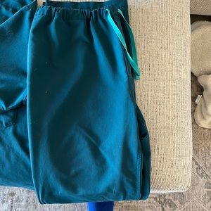 FIGS Caribbean Blue Pisco - Tall Basic Scrub Pants XLT